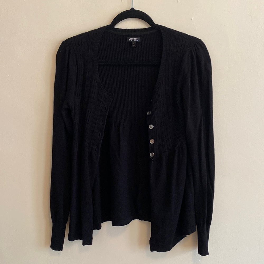 Button Down Blouse-Cardigan